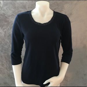 Laura Ashley Dark Blue Shirt